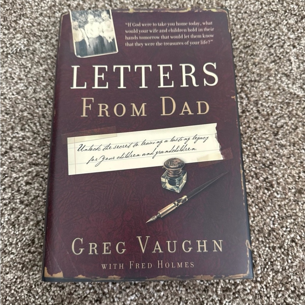 Letter from Dad by Greg Vaughn- Hardcover- Great Condition